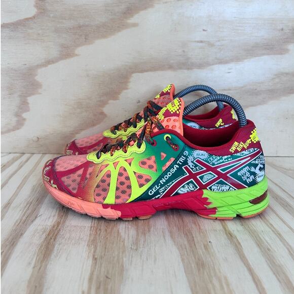 Asics - Noosa TRI 9 - Running Shoes - Red/Pink - Women's - 8 - T458N - Picture 3 of 9